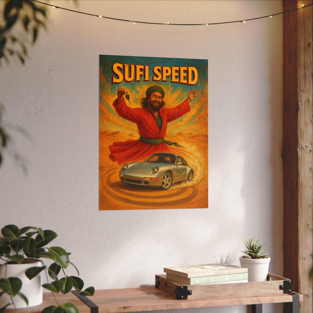 Sufi Speed Watercolor - Fin Art Print On Watercolor Paper