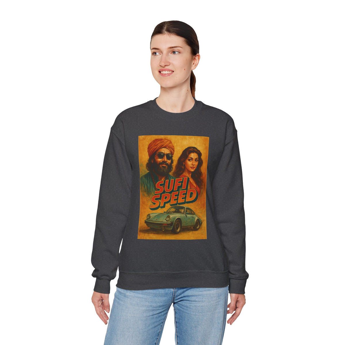 Sufi Speed Crewneck Sweatshirt - Unisex Retro Style
