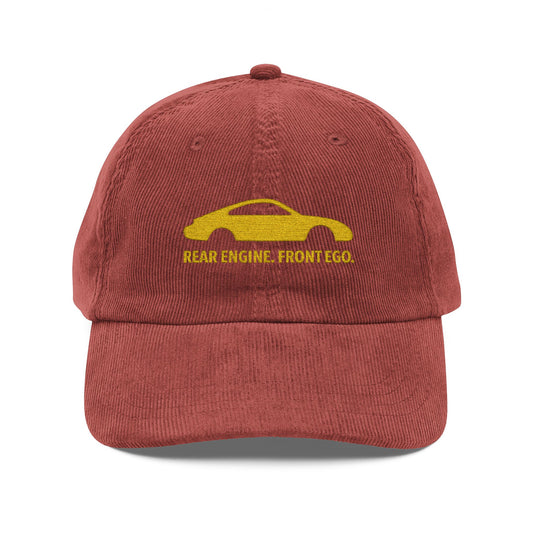 Rear Engine. Front Ego - Embroidered Corduroy Cap