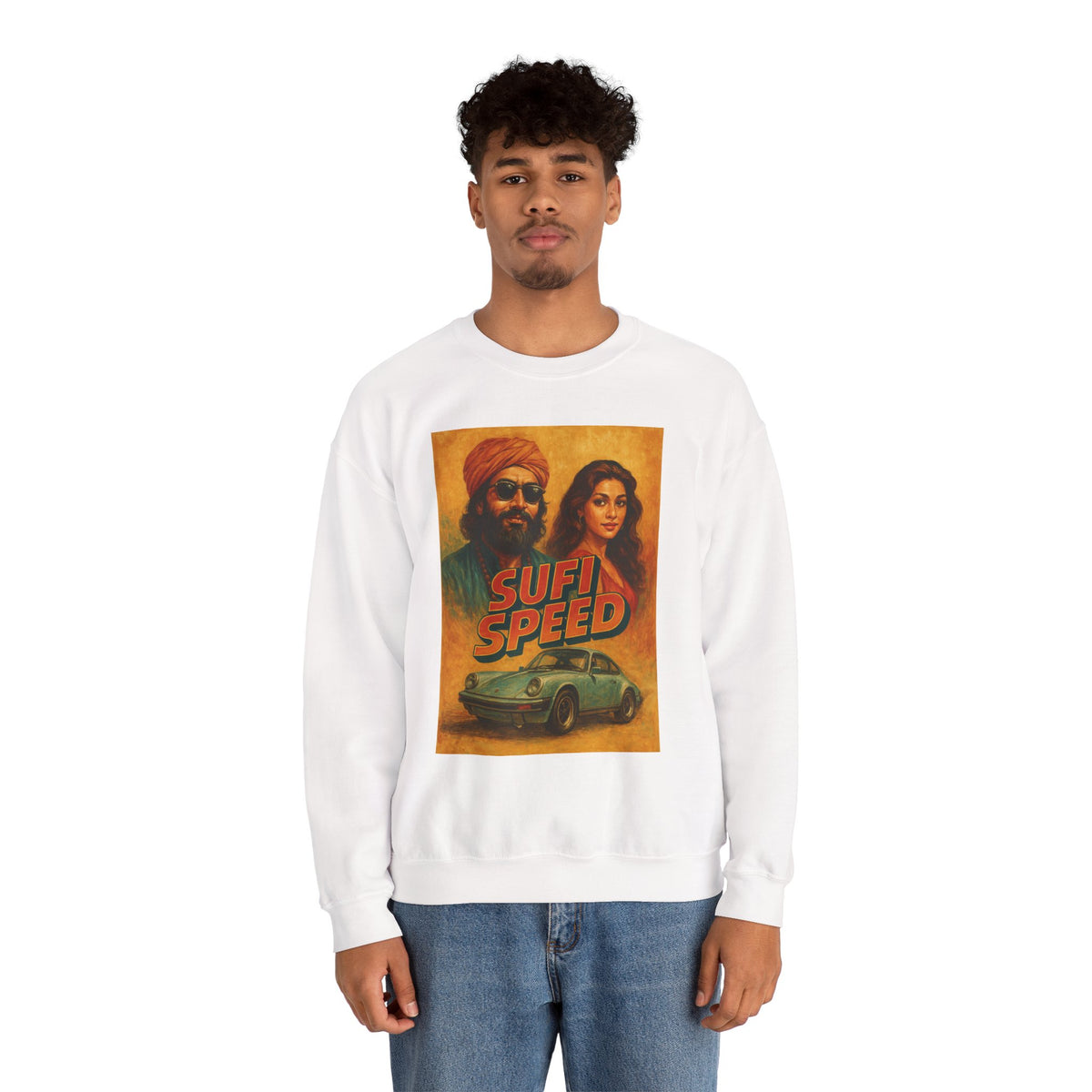 Sufi Speed Crewneck Sweatshirt - Unisex Retro Style