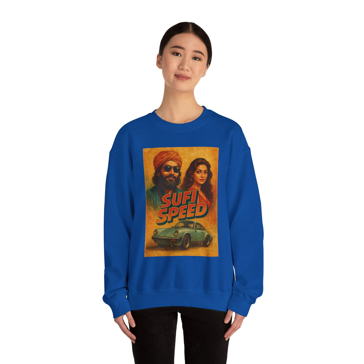Sufi Speed Crewneck Sweatshirt - Unisex Retro Style