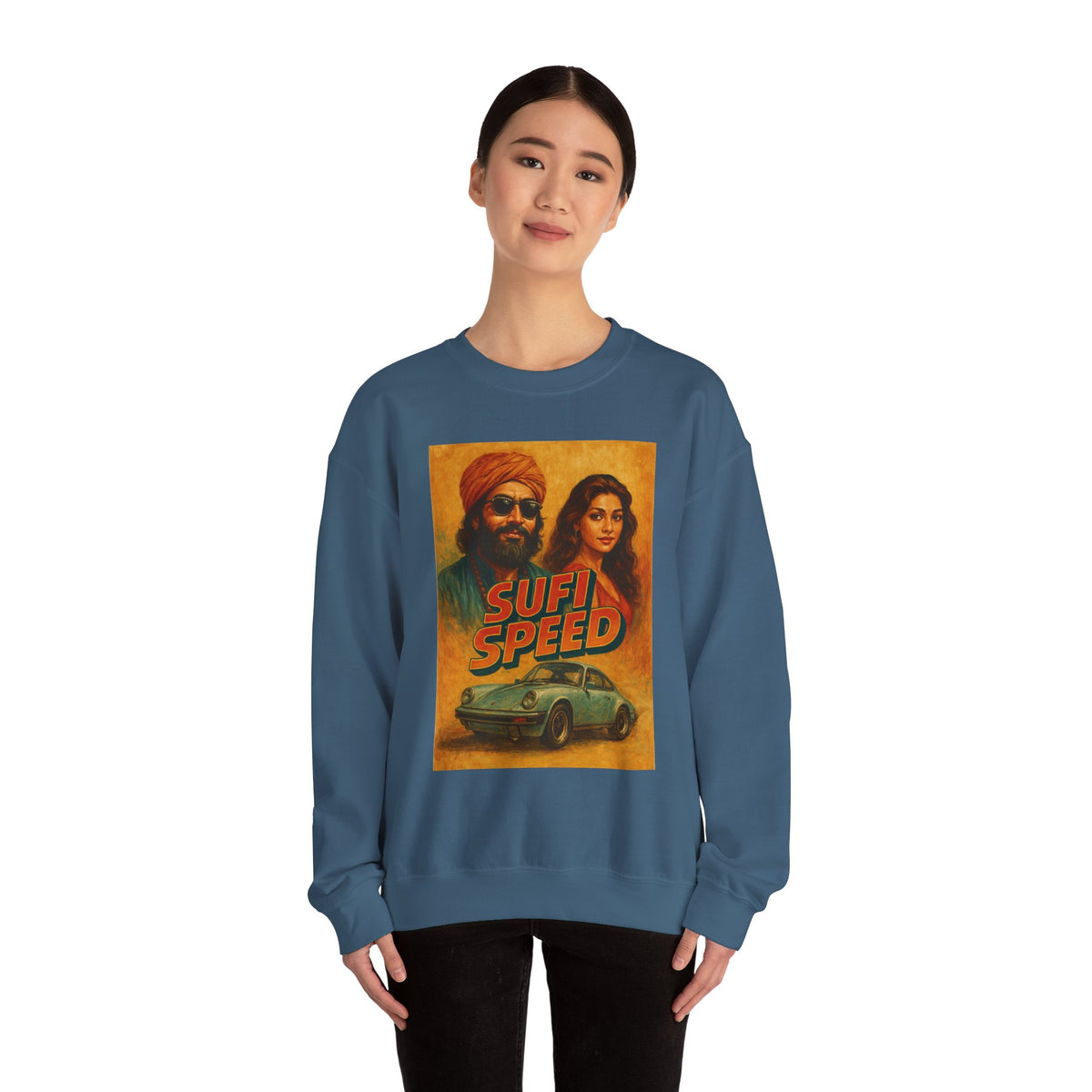 Sufi Speed Crewneck Sweatshirt - Unisex Retro Style