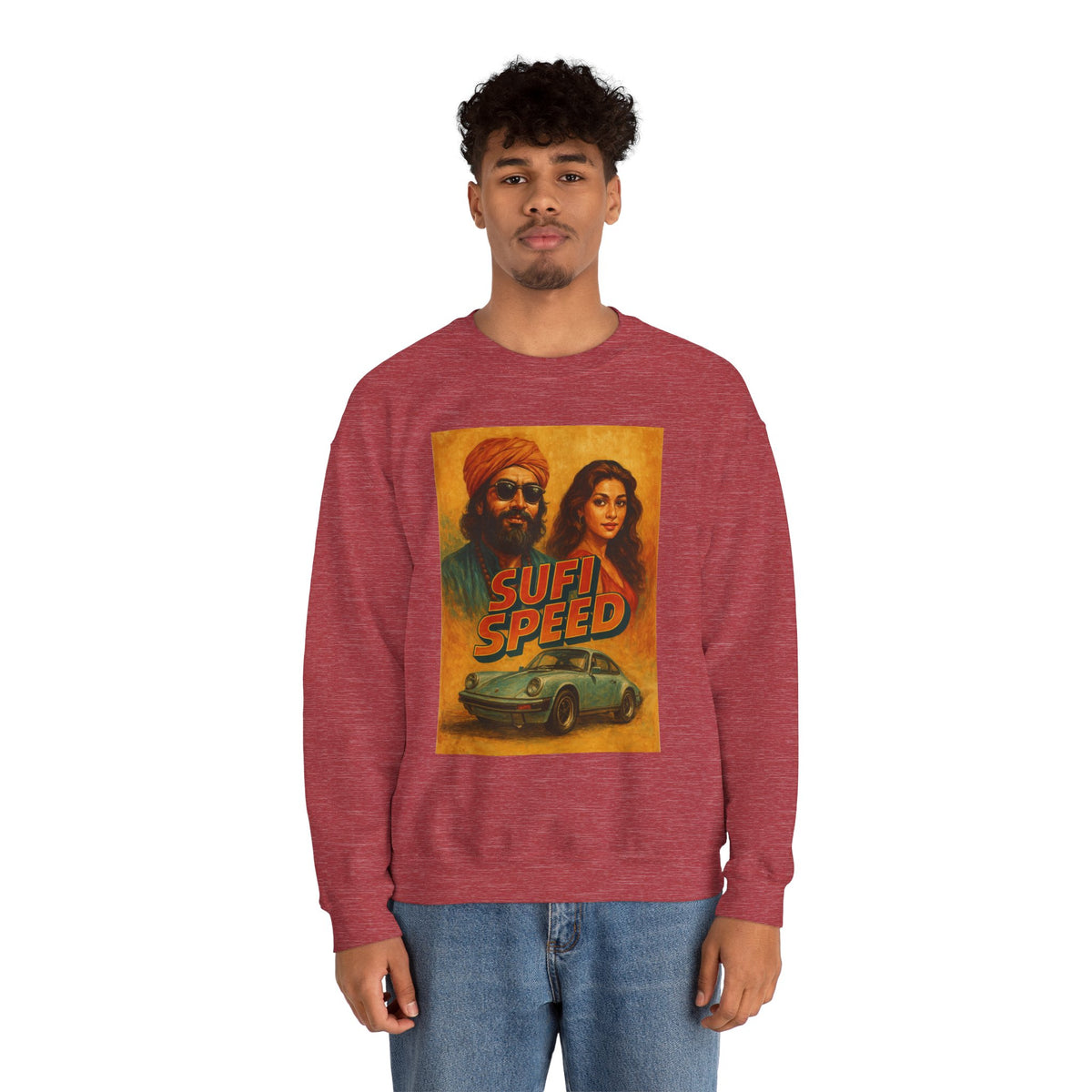 Sufi Speed Crewneck Sweatshirt - Unisex Retro Style