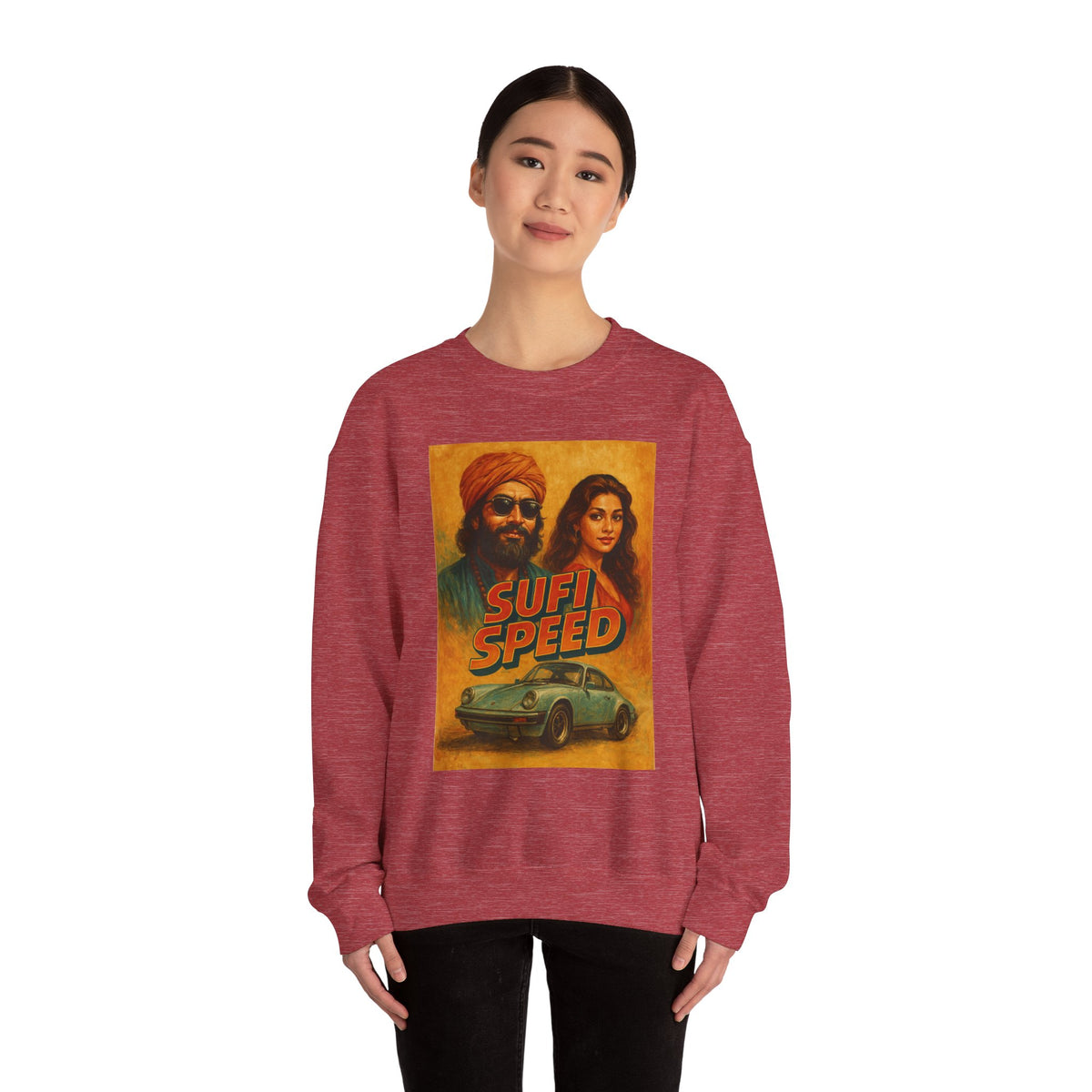 Sufi Speed Crewneck Sweatshirt - Unisex Retro Style