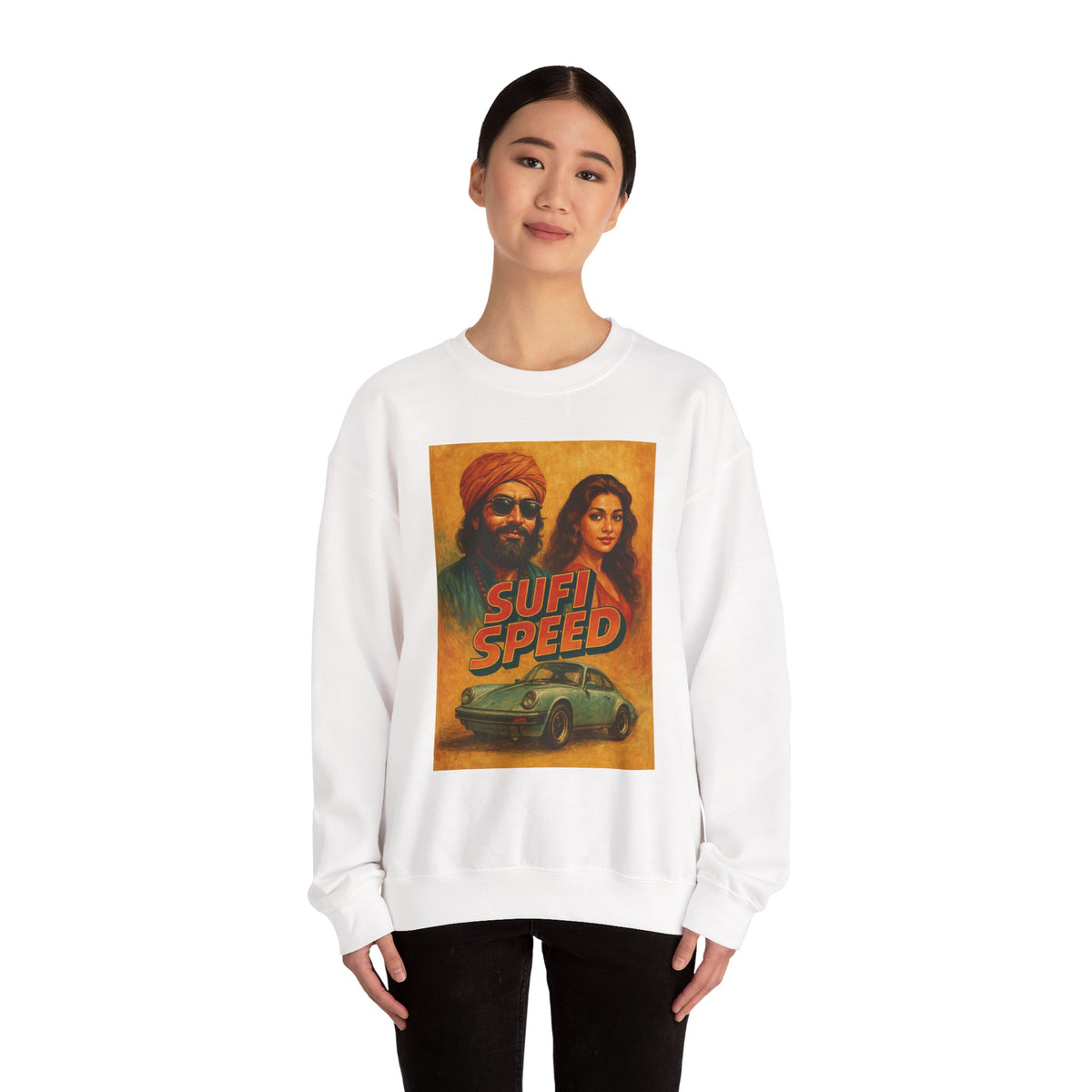Sufi Speed Crewneck Sweatshirt - Unisex Retro Style
