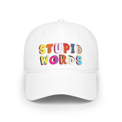 Colorful Stupid Words Low Profile Baseball Cap | Fun Gift for Kids | Casual Summer Accessory | Unique Party Hat | Trendy Fashion [...]