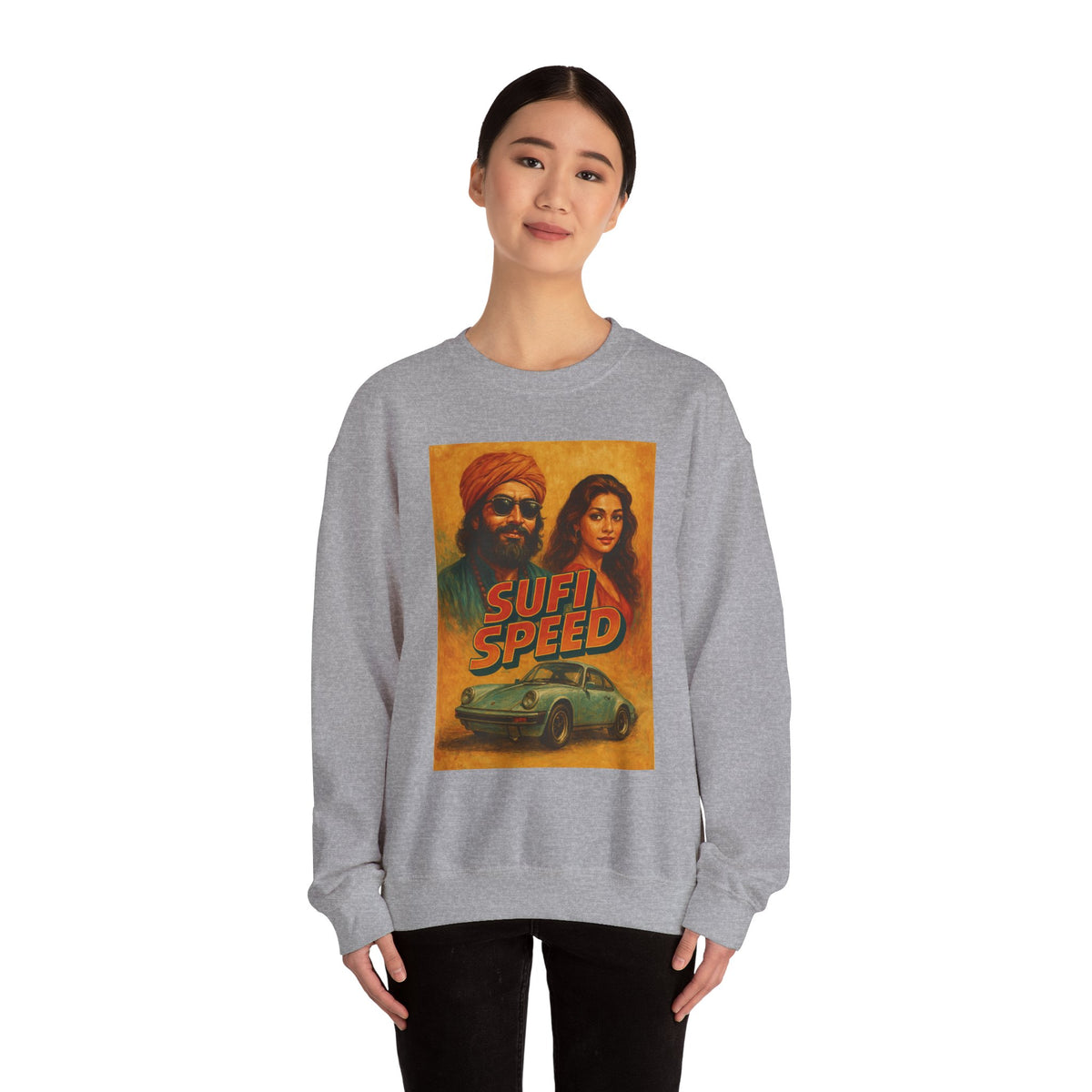 Sufi Speed Crewneck Sweatshirt - Unisex Retro Style
