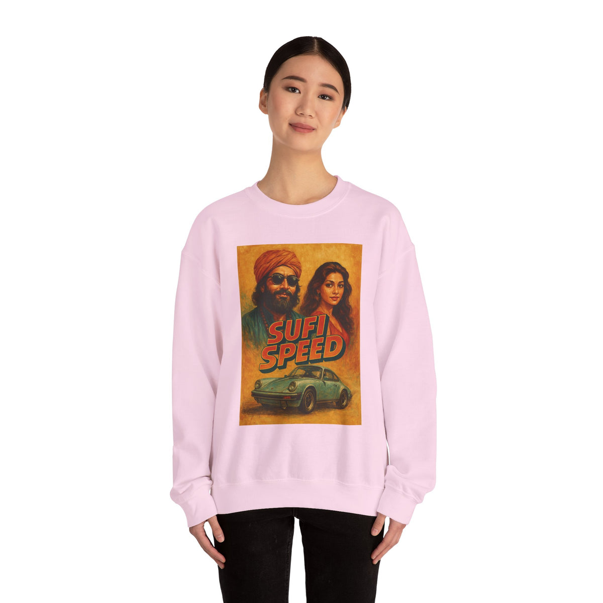 Sufi Speed Crewneck Sweatshirt - Unisex Retro Style
