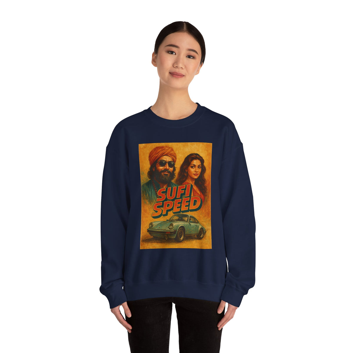 Sufi Speed Crewneck Sweatshirt - Unisex Retro Style