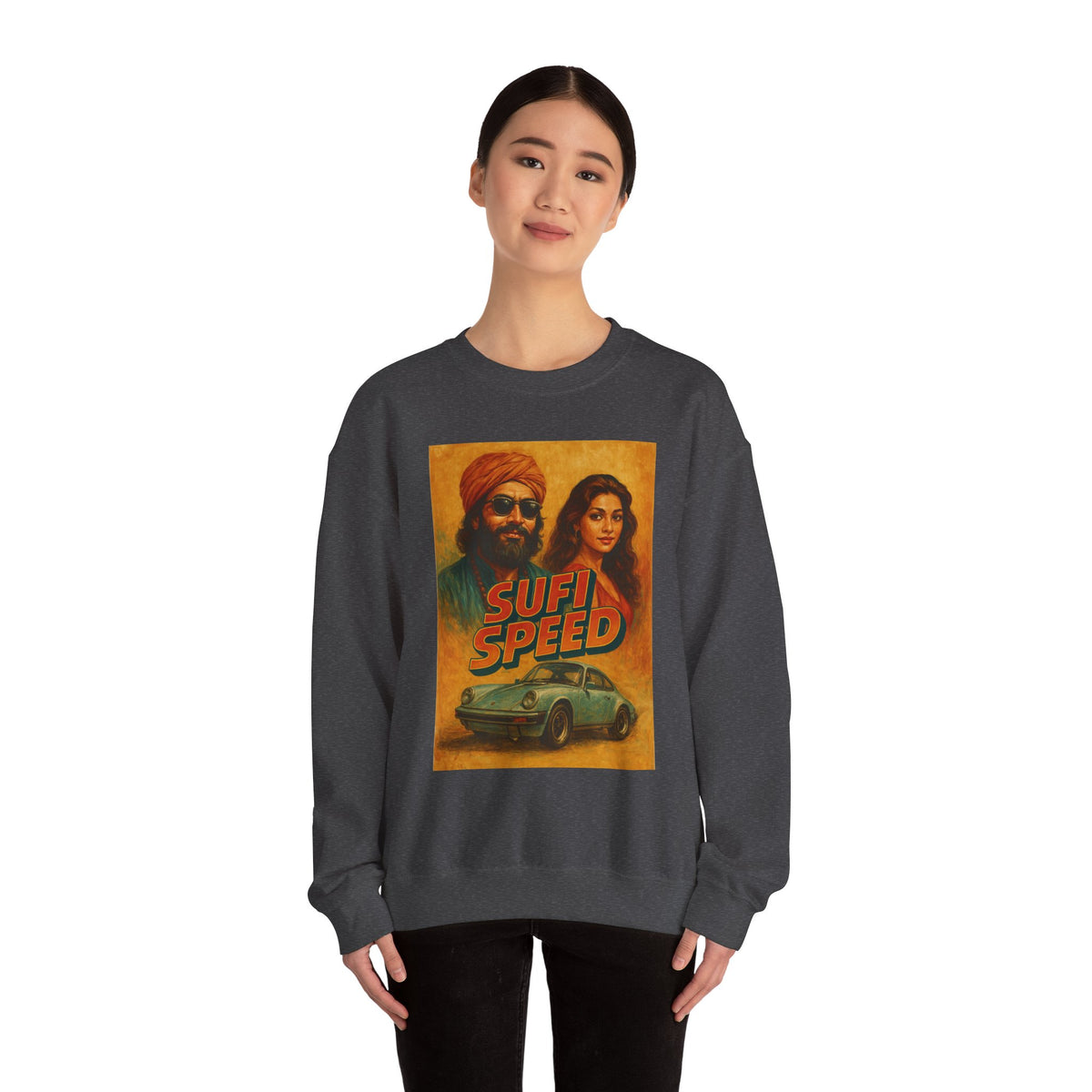 Sufi Speed Crewneck Sweatshirt - Unisex Retro Style