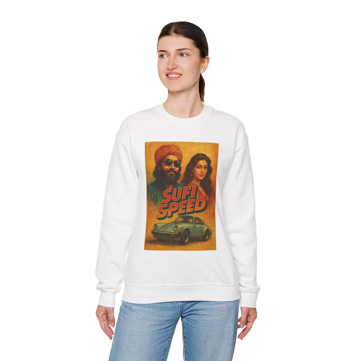 Sufi Speed Crewneck Sweatshirt - Unisex Retro Style