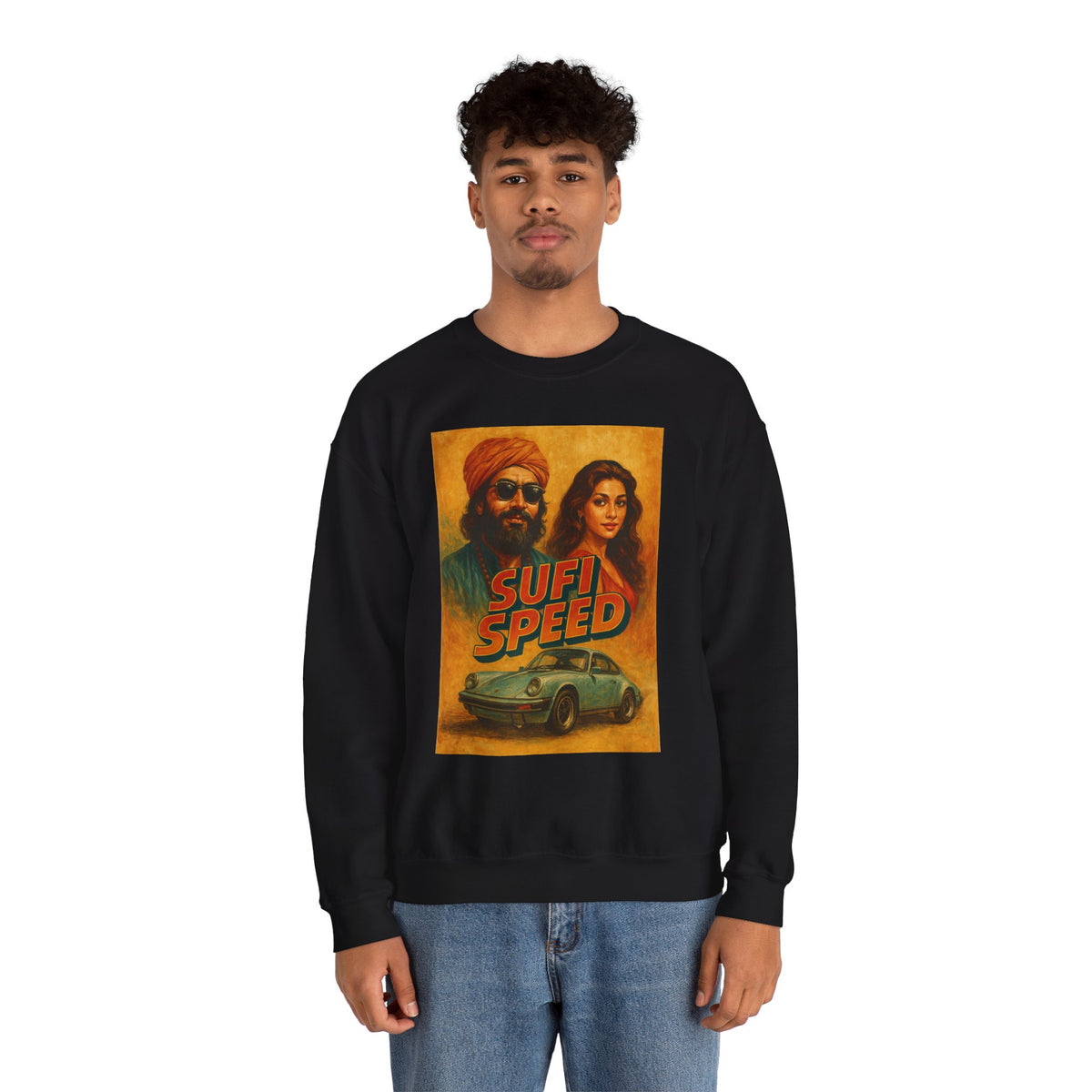 Sufi Speed Crewneck Sweatshirt - Unisex Retro Style