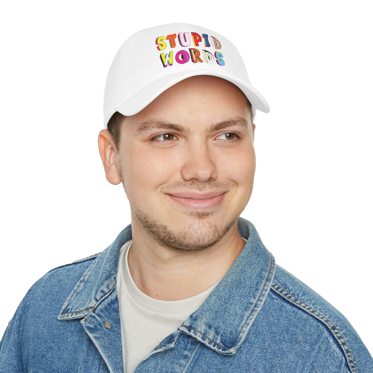 Colorful Stupid Words Low Profile Baseball Cap | Fun Gift for Kids | Casual Summer Accessory | Unique Party Hat | Trendy Fashion [...]