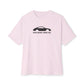 Rear Engine. Front Ego - Unisex Oversized Boxy Tee