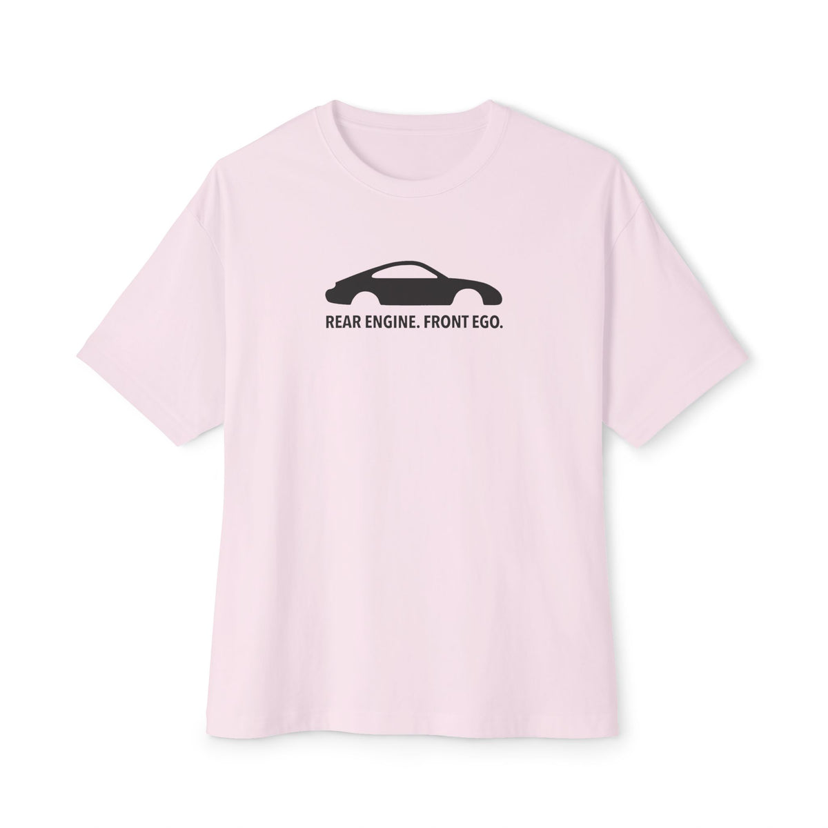 Rear Engine. Front Ego - Unisex Oversized Boxy Tee