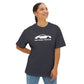 Rear Engine. Front Ego - Unisex Oversized Boxy Tee