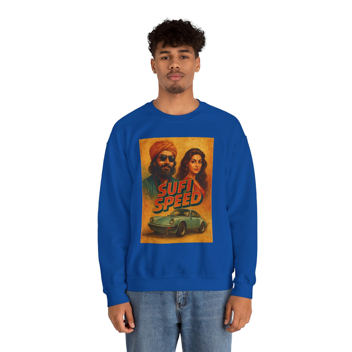 Sufi Speed Crewneck Sweatshirt - Unisex Retro Style
