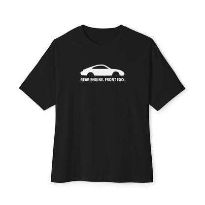 Rear Engine. Front Ego - Unisex Oversized Boxy Tee