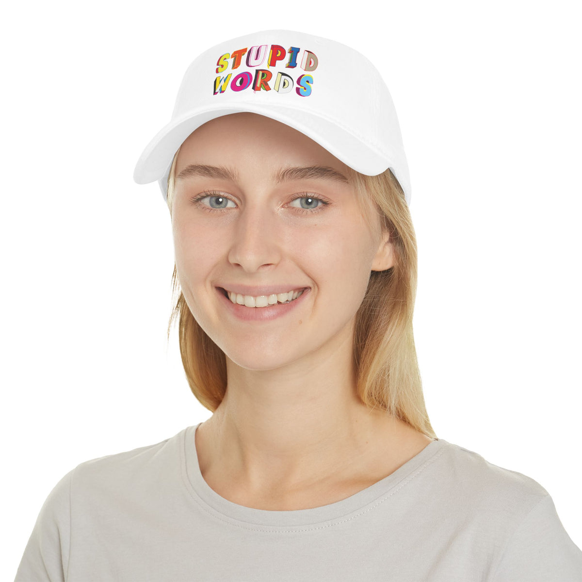 Colorful Stupid Words Low Profile Baseball Cap | Fun Gift for Kids | Casual Summer Accessory | Unique Party Hat | Trendy Fashion [...]