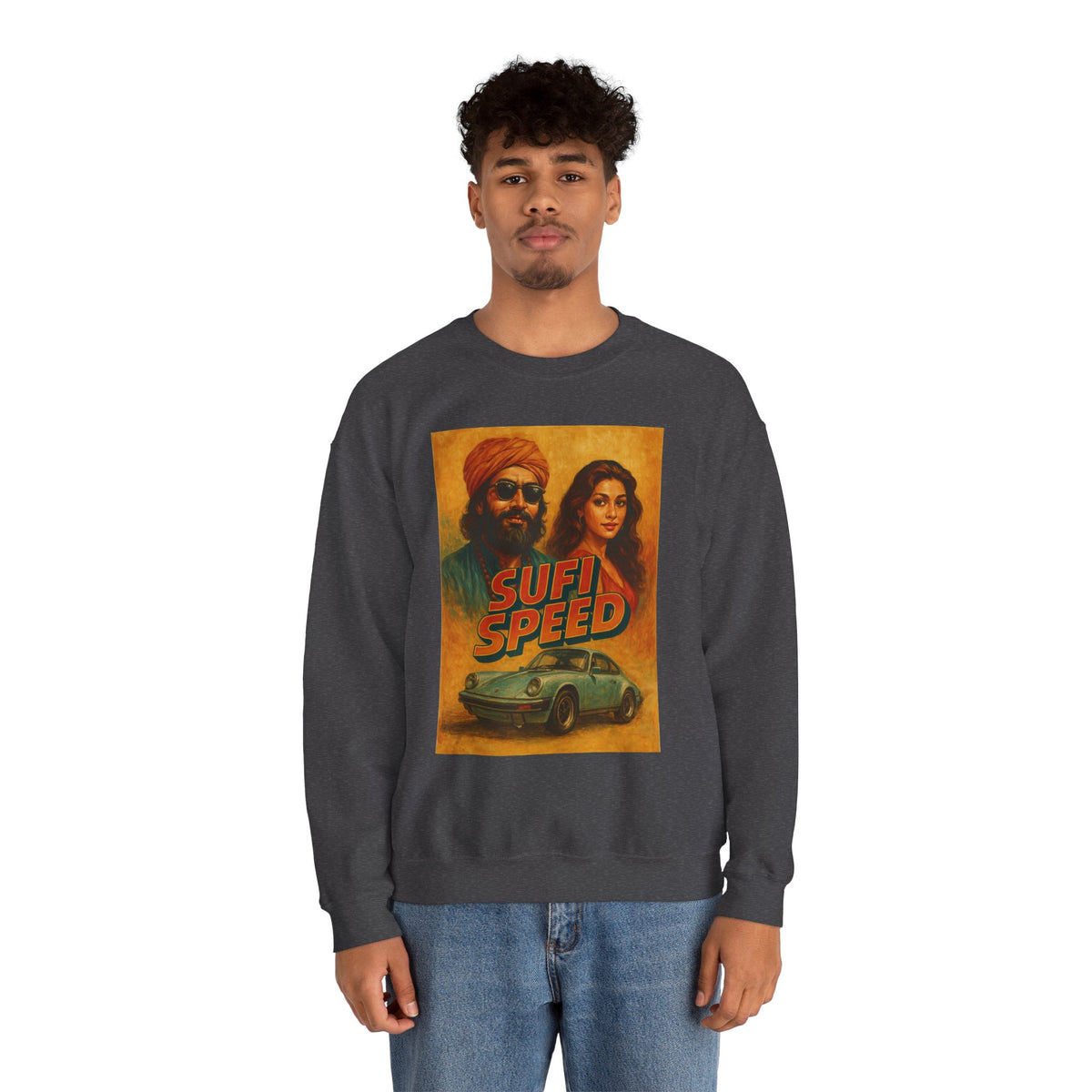 Sufi Speed Crewneck Sweatshirt - Unisex Retro Style