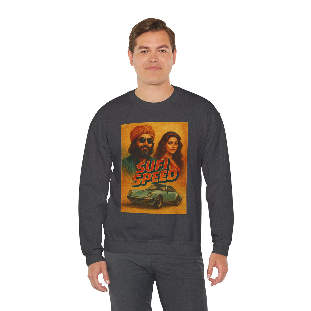 Sufi Speed Crewneck Sweatshirt - Unisex Retro Style