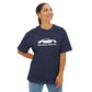 Rear Engine. Front Ego - Unisex Oversized Boxy Tee