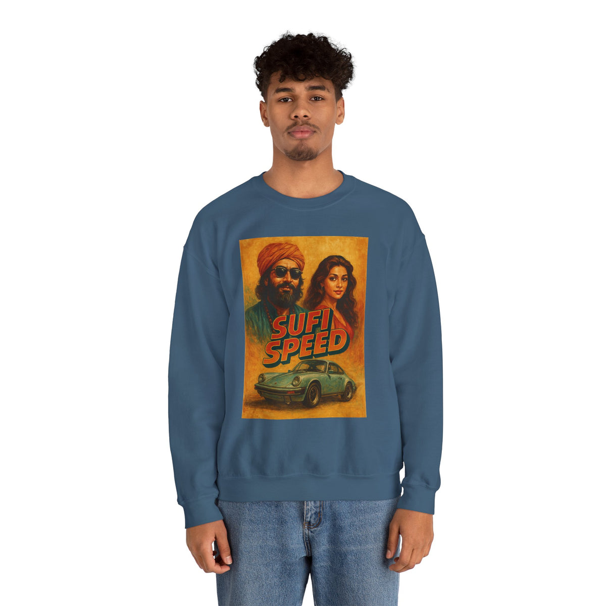 Sufi Speed Crewneck Sweatshirt - Unisex Retro Style
