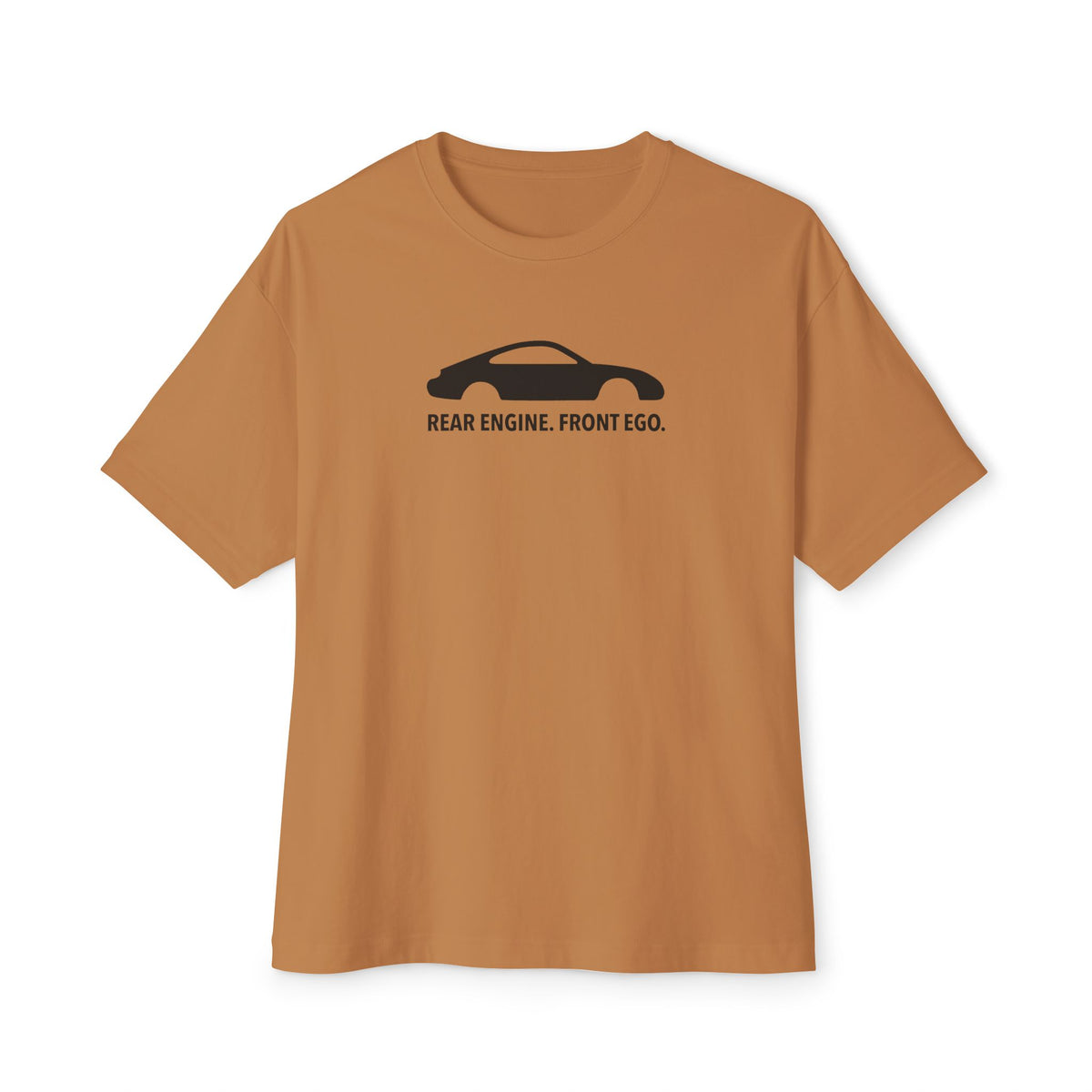 Rear Engine. Front Ego - Unisex Oversized Boxy Tee
