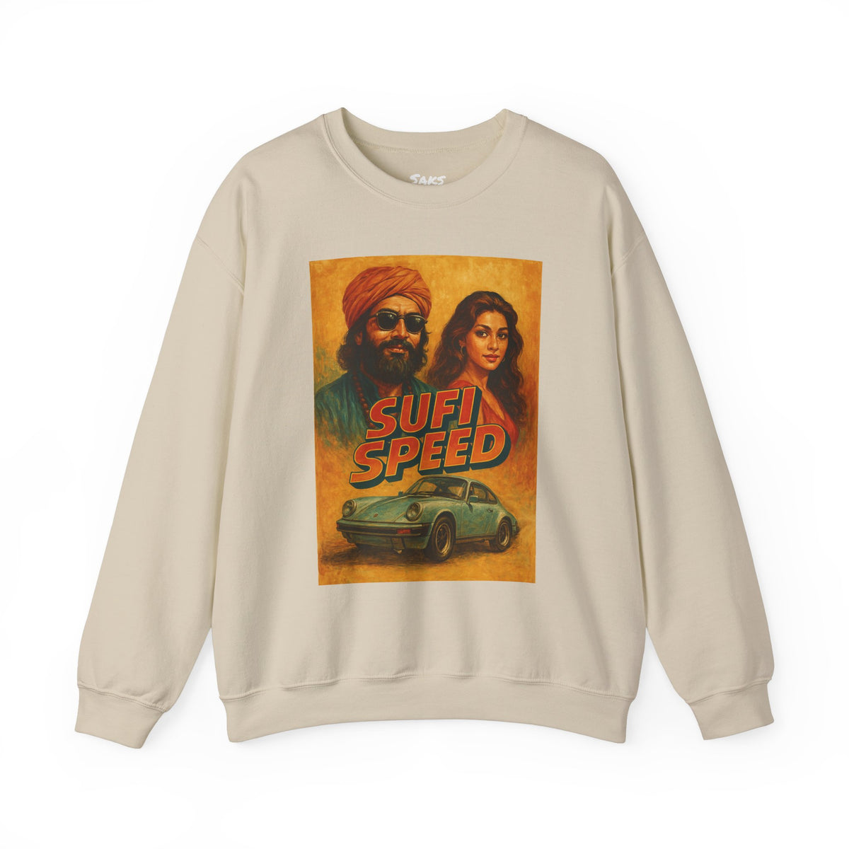 Sufi Speed Crewneck Sweatshirt - Unisex Retro Style