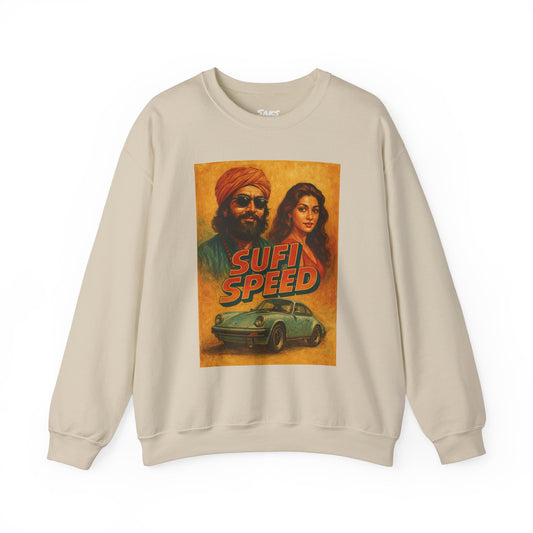 Sufi Speed Crewneck Sweatshirt - Unisex Retro Style
