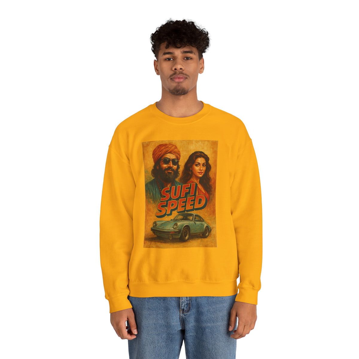 Sufi Speed Crewneck Sweatshirt - Unisex Retro Style