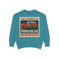 The Answer Is Porsche 911 - Shorter Sweatshirt - Unisex Garment-Dyed Graphic Top