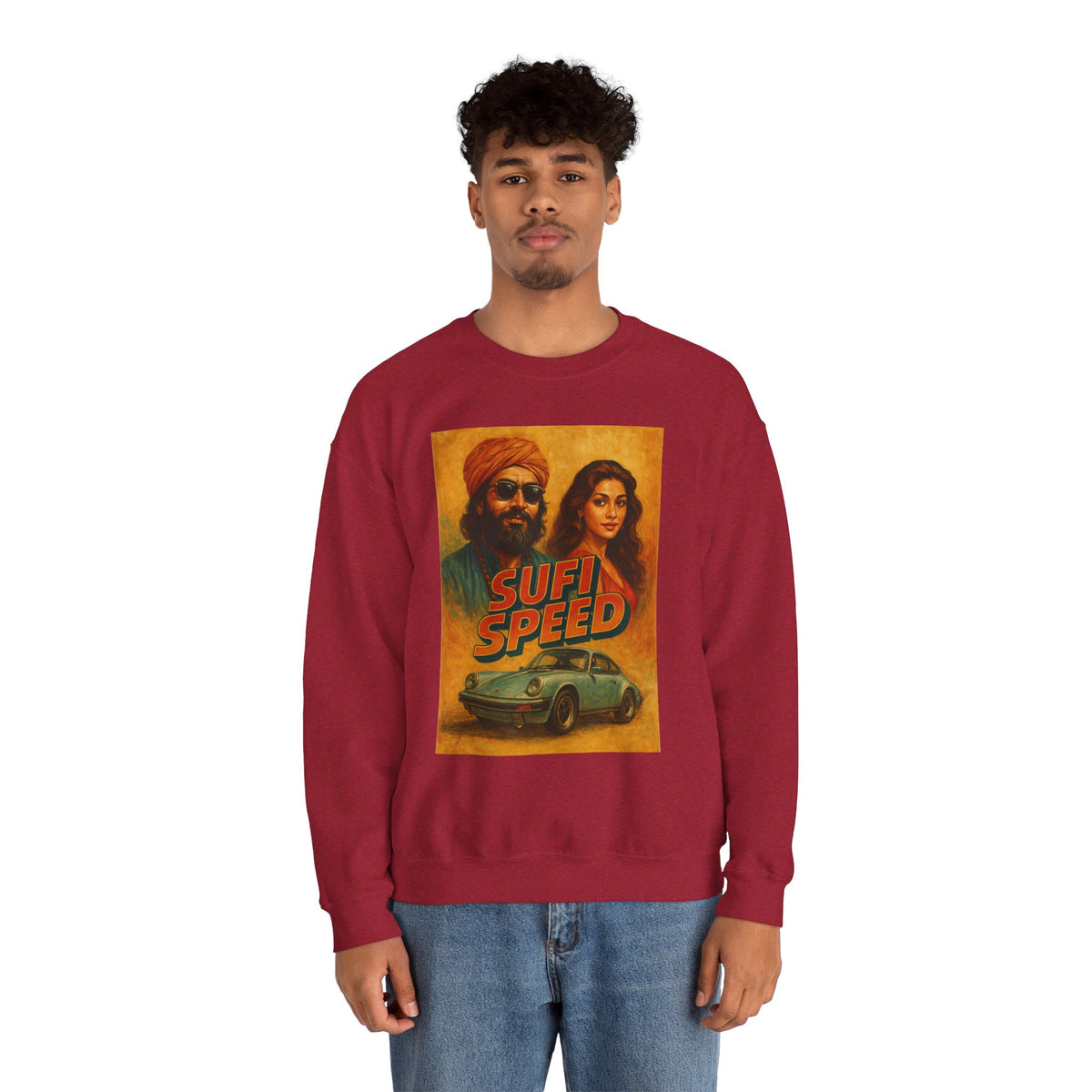 Sufi Speed Crewneck Sweatshirt - Unisex Retro Style