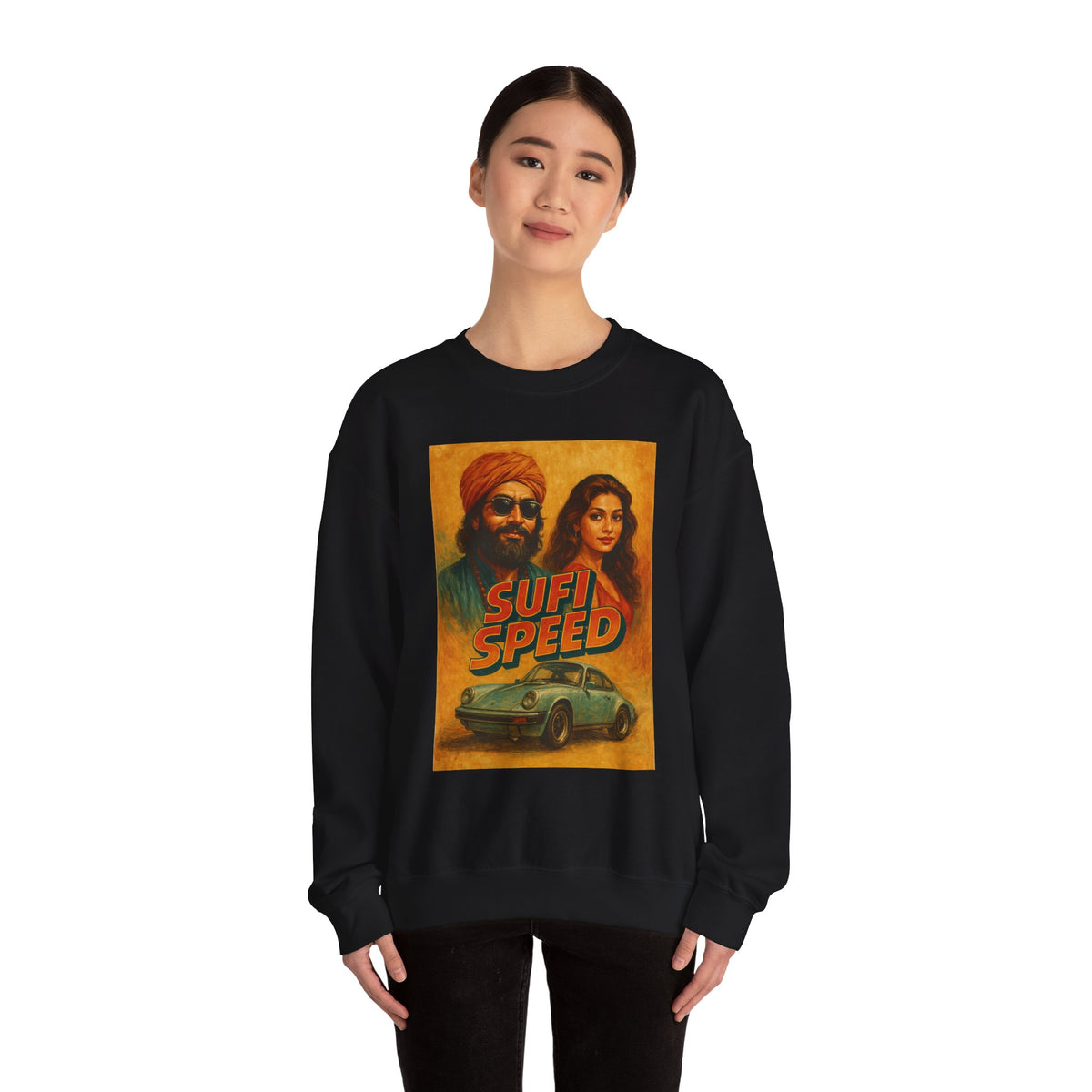 Sufi Speed Crewneck Sweatshirt - Unisex Retro Style