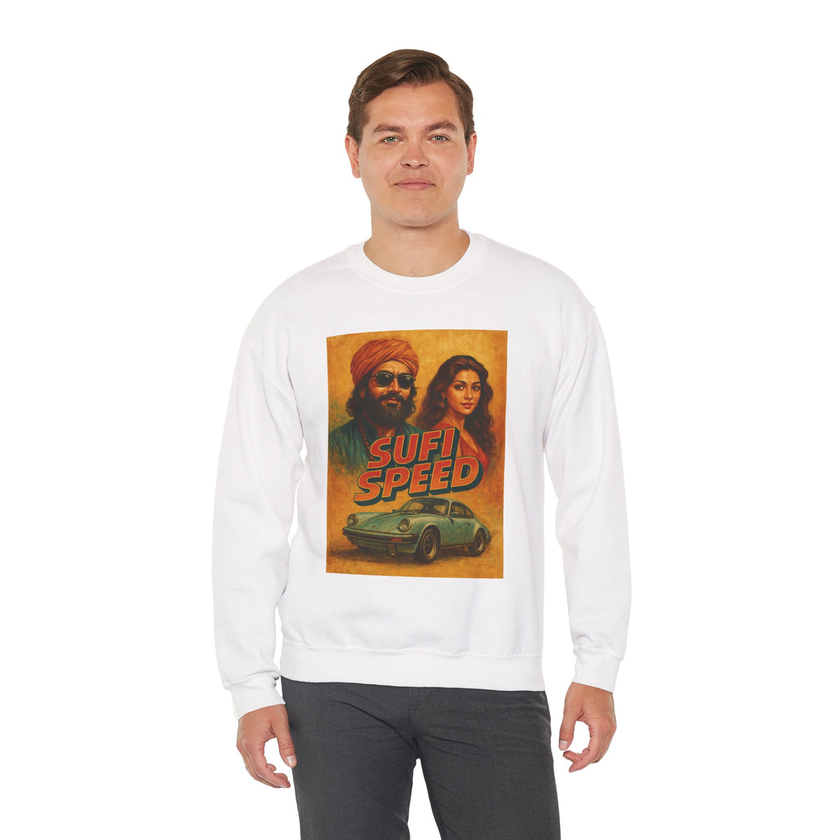 Sufi Speed Crewneck Sweatshirt - Unisex Retro Style