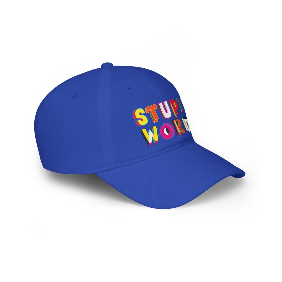 Colorful Stupid Words Low Profile Baseball Cap | Fun Gift for Kids | Casual Summer Accessory | Unique Party Hat | Trendy Fashion [...]
