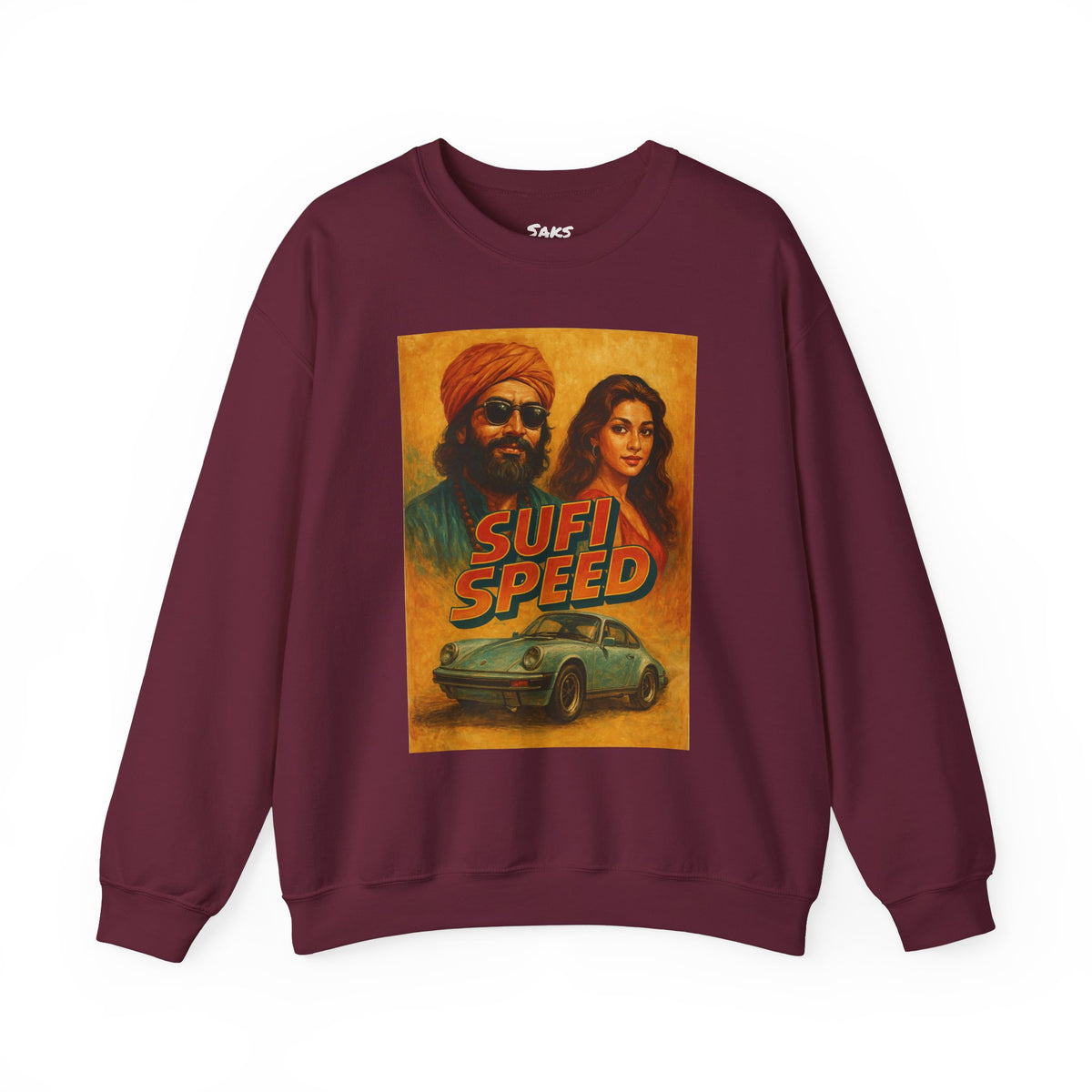 Sufi Speed Crewneck Sweatshirt - Unisex Retro Style