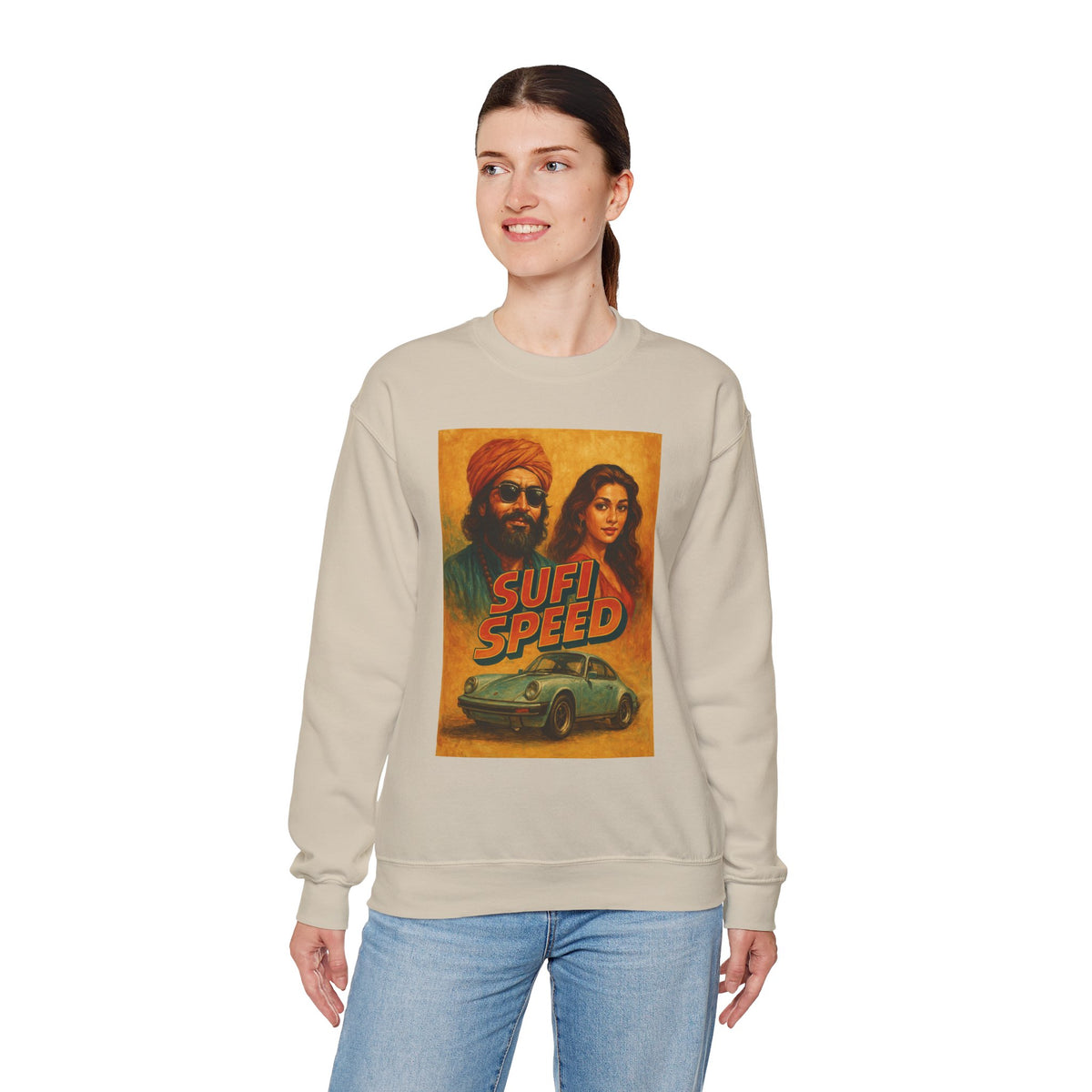 Sufi Speed Crewneck Sweatshirt - Unisex Retro Style