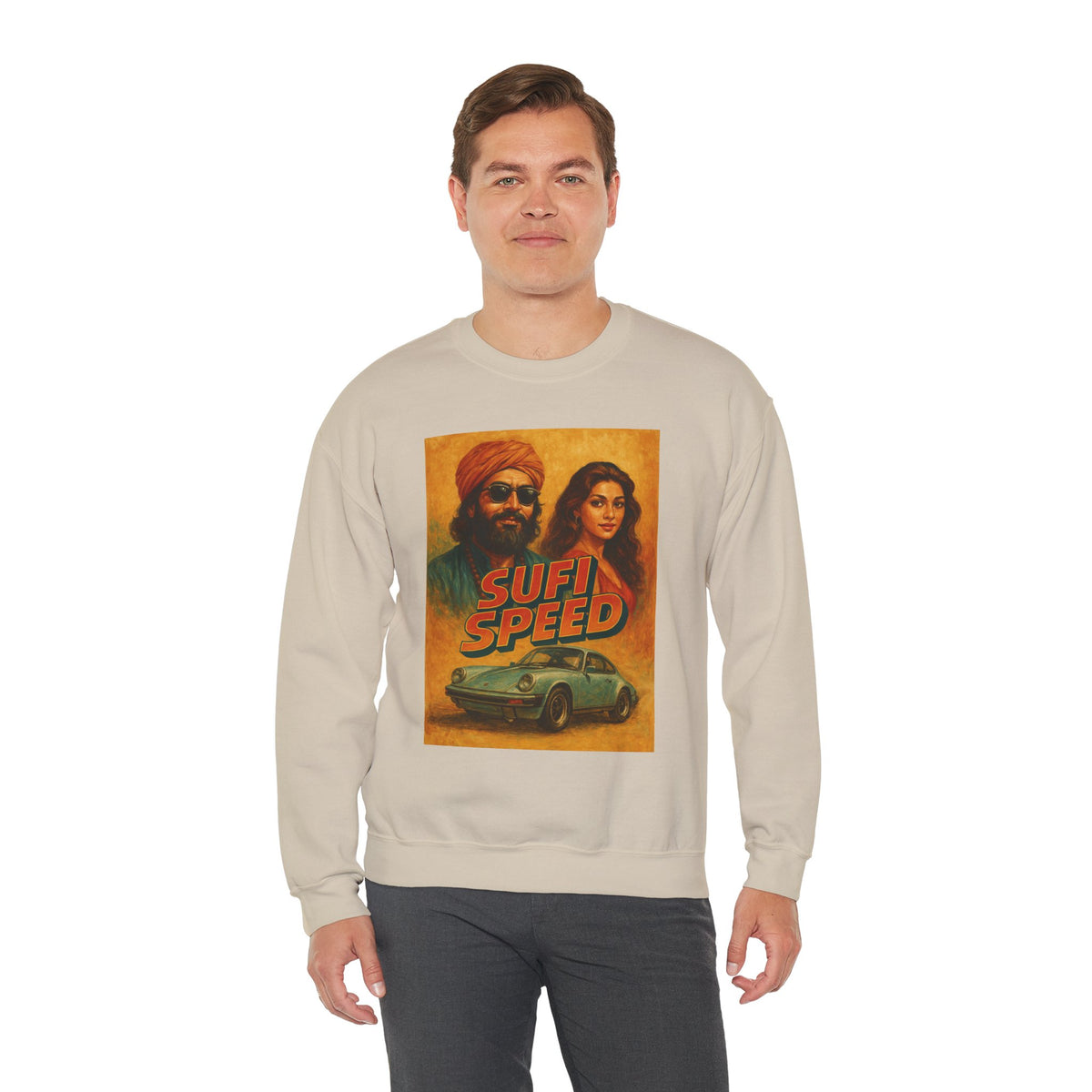 Sufi Speed Crewneck Sweatshirt - Unisex Retro Style