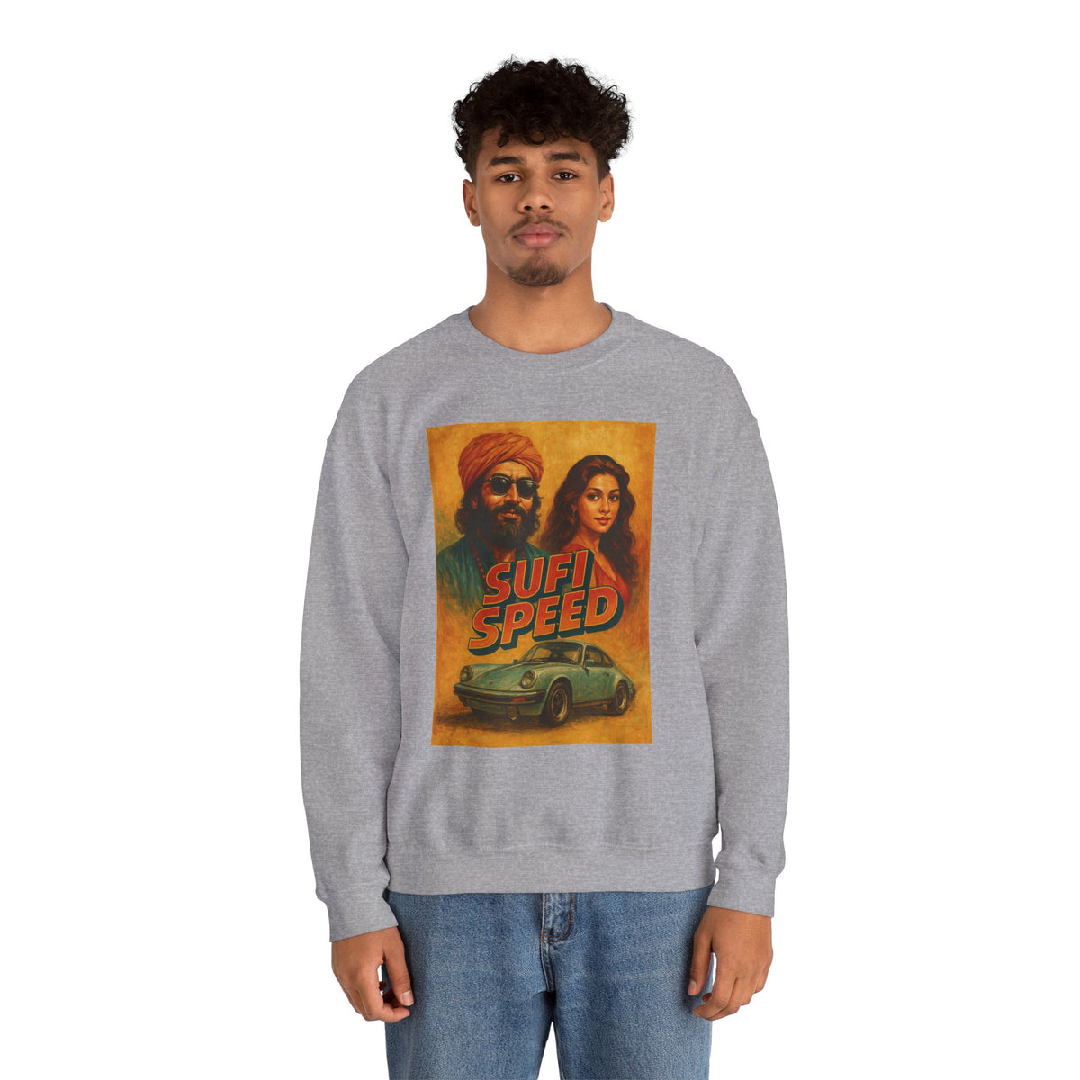 Sufi Speed Crewneck Sweatshirt - Unisex Retro Style