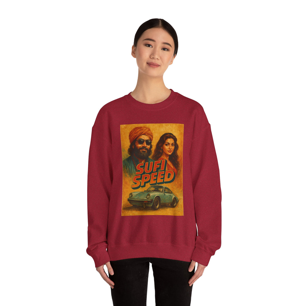 Sufi Speed Crewneck Sweatshirt - Unisex Retro Style