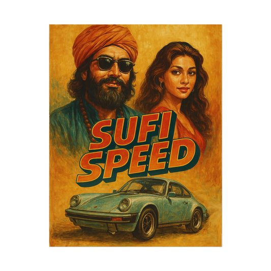 Retro Poster - 'Sufi Speed'