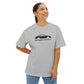 Rear Engine. Front Ego - Unisex Oversized Boxy Tee