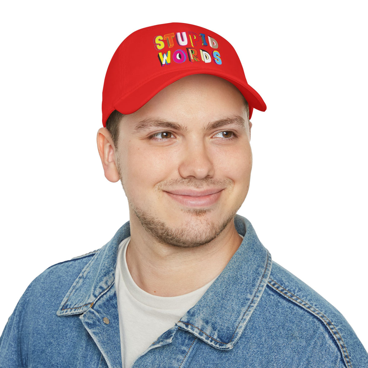 Colorful Stupid Words Low Profile Baseball Cap | Fun Gift for Kids | Casual Summer Accessory | Unique Party Hat | Trendy Fashion [...]