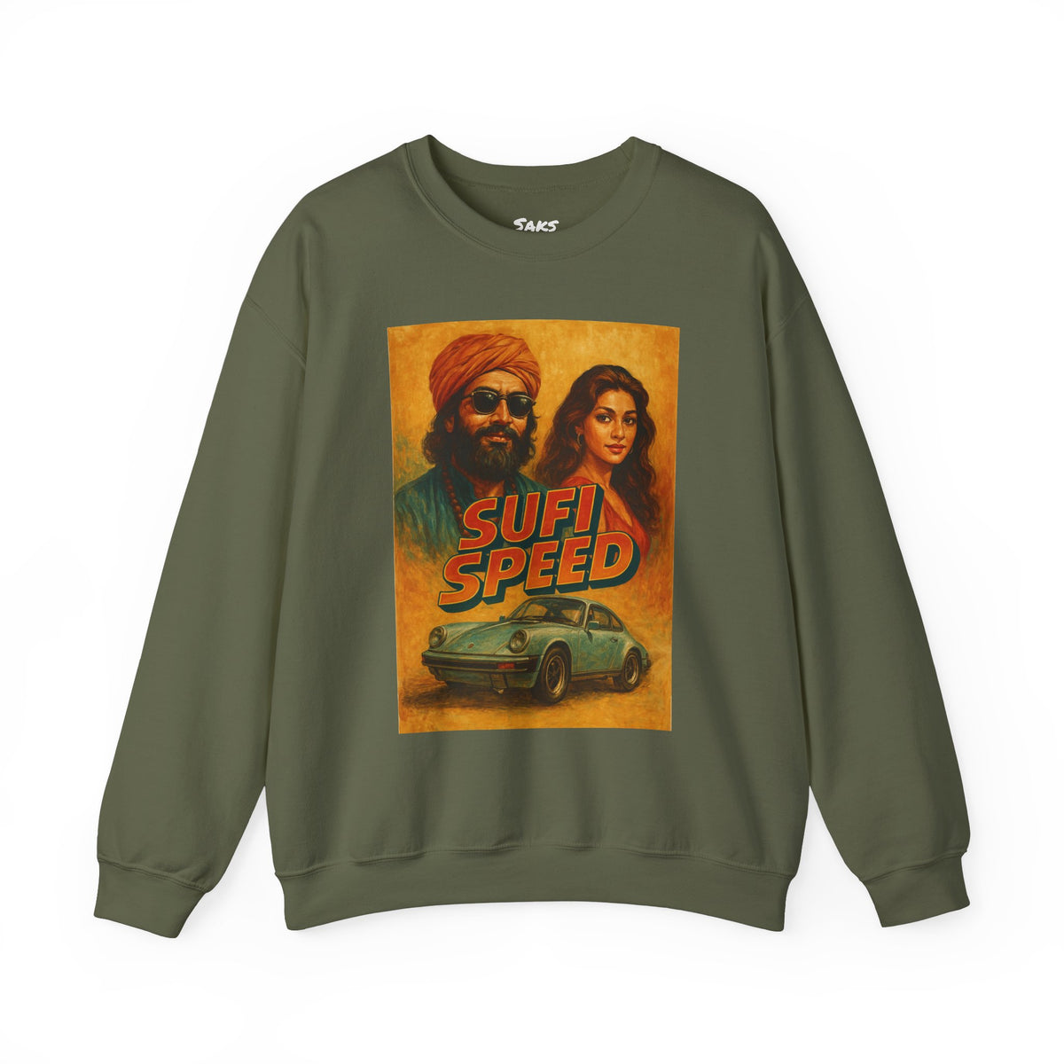 Sufi Speed Crewneck Sweatshirt - Unisex Retro Style