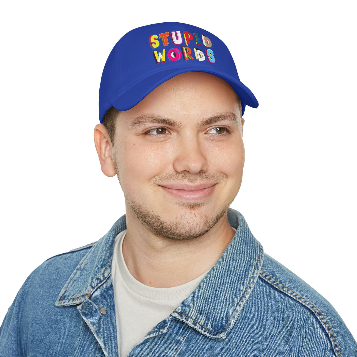 Colorful Stupid Words Low Profile Baseball Cap | Fun Gift for Kids | Casual Summer Accessory | Unique Party Hat | Trendy Fashion [...]