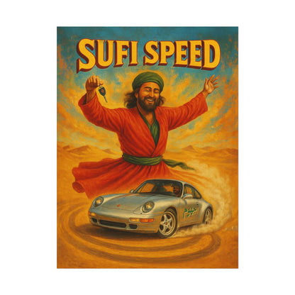 Sufi Speed Watercolor - Fin Art Print On Watercolor Paper