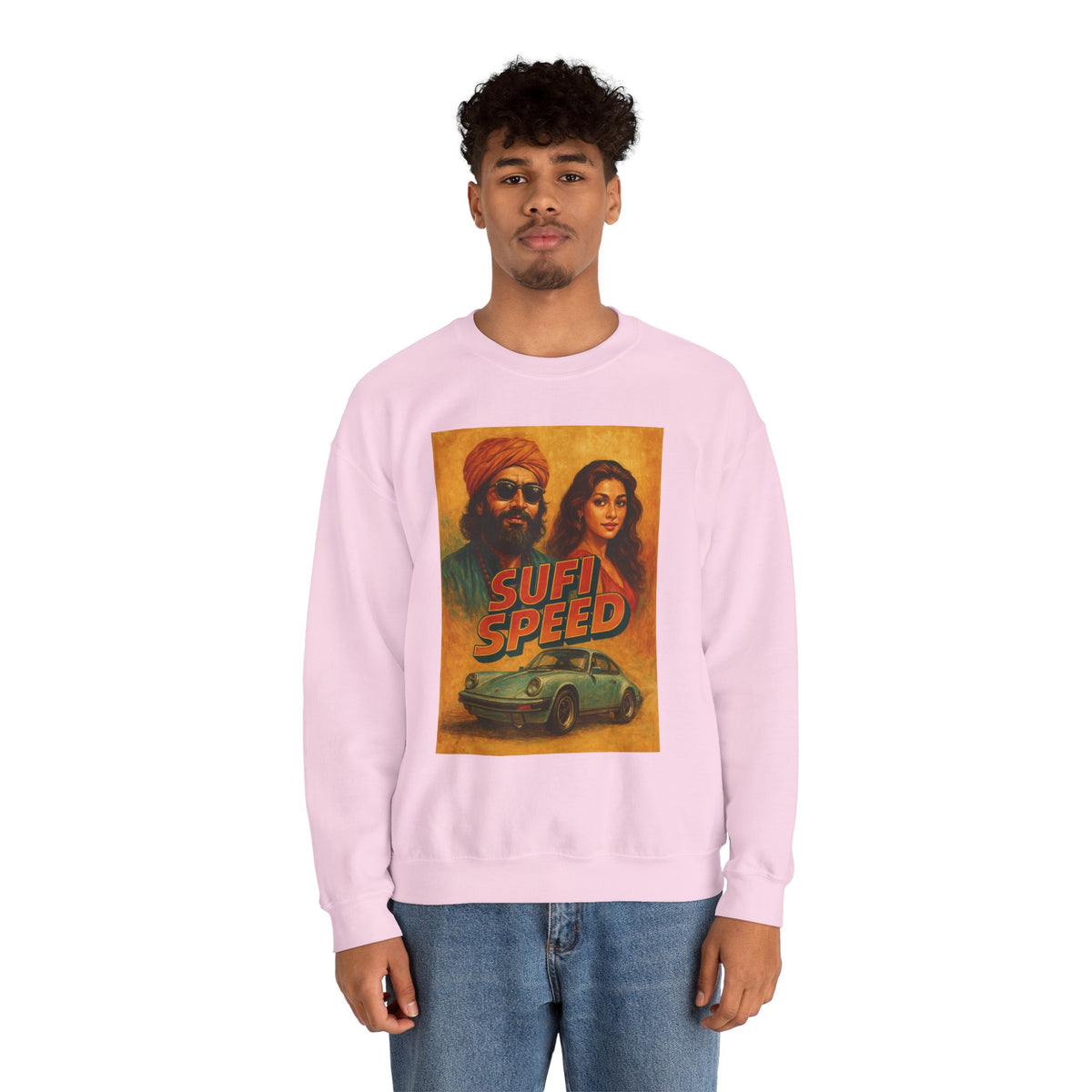 Sufi Speed Crewneck Sweatshirt - Unisex Retro Style