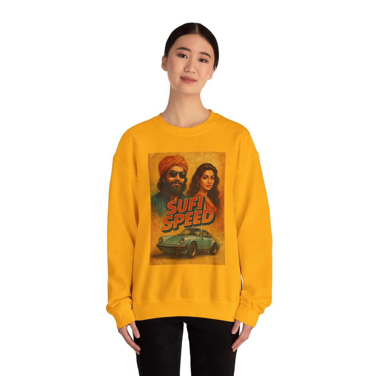 Sufi Speed Crewneck Sweatshirt - Unisex Retro Style