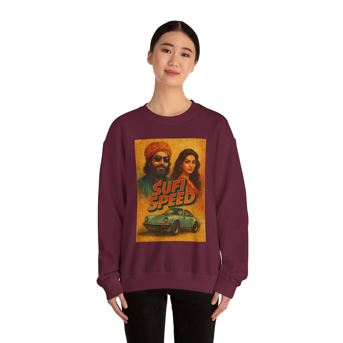 Sufi Speed Crewneck Sweatshirt - Unisex Retro Style